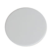White Leatherette Coaster, Round